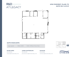 6400 Pinecrest Dr, Plano, TX for lease Floor Plan- Image 1 of 3