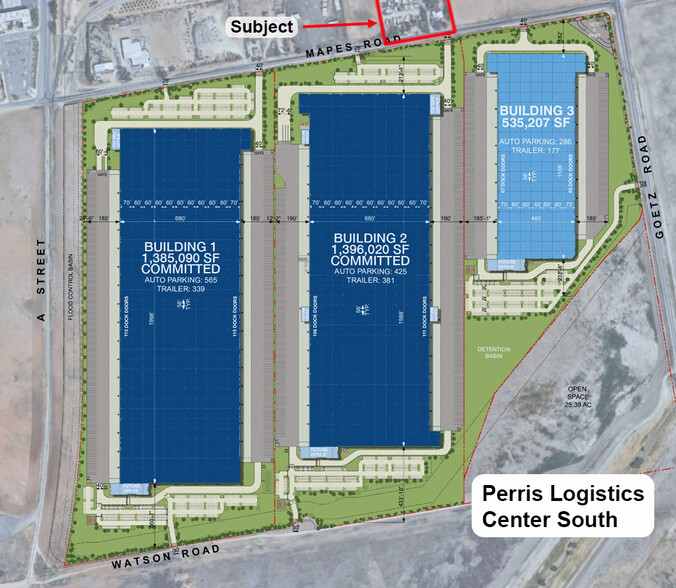 190 W Mapes Rd, Perris, CA for sale - Site Plan - Image 3 of 4