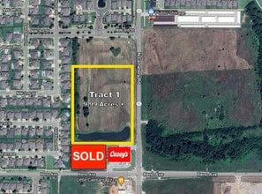 Reno & Cemetery Rd - Tract 1 rd, Yukon, OK - AERIAL  map view