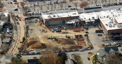 Smallwood and Woodburn in Village District Shoppin, Raleigh, NC - aerial  map view