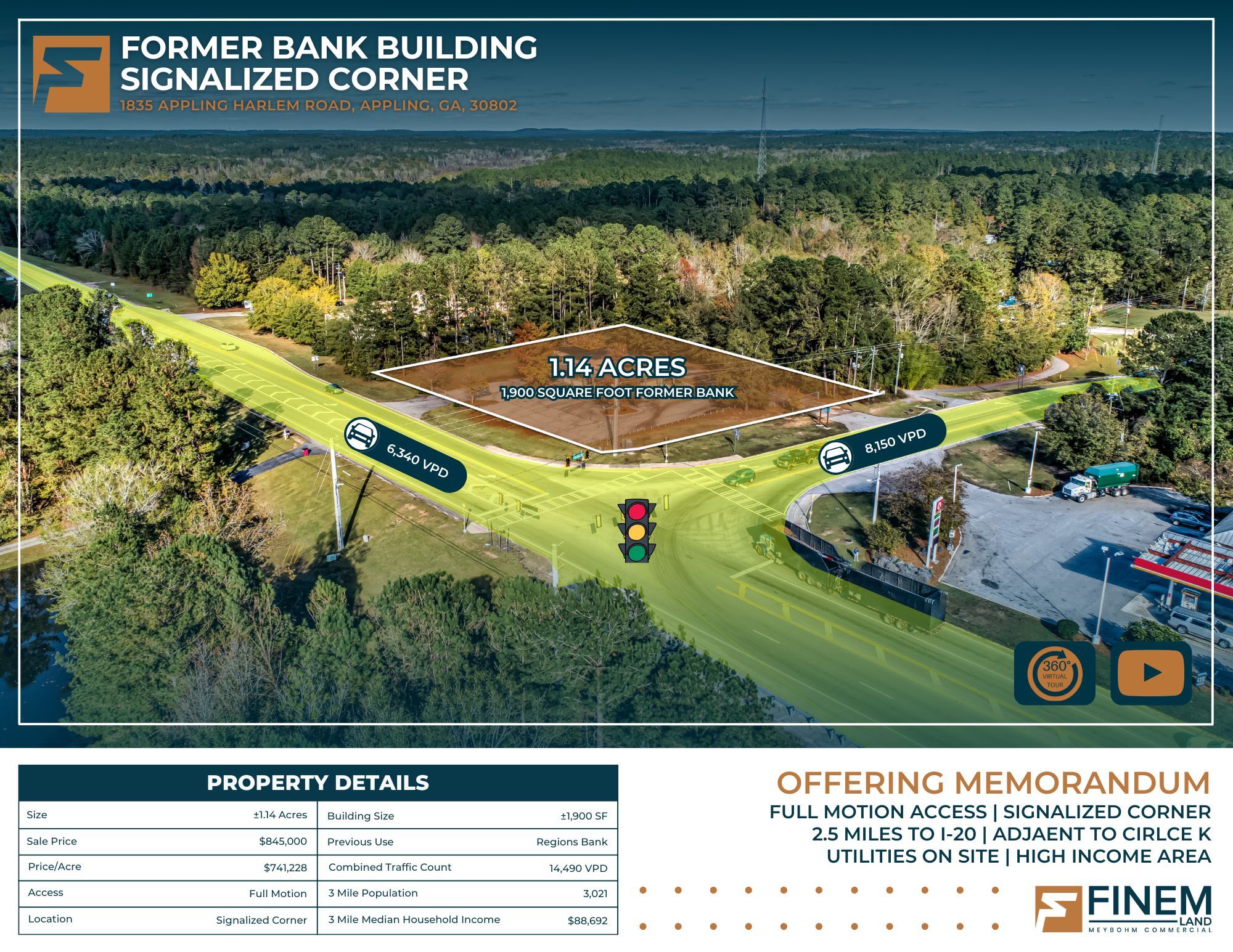 1835 Appling Harlem Rd, Appling, GA for sale Building Photo- Image 1 of 1