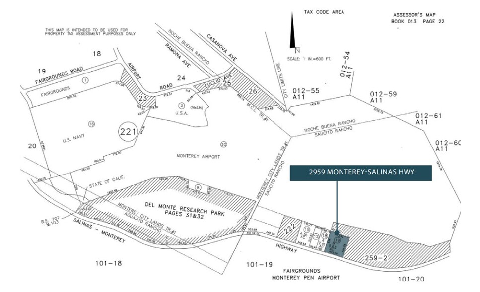 2959 Monterey Salinas Hwy, Monterey, CA for sale - Plat Map - Image 3 of 3