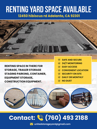 More details for 12450 Hibiscus Rd, Adelanto, CA - Land for Lease