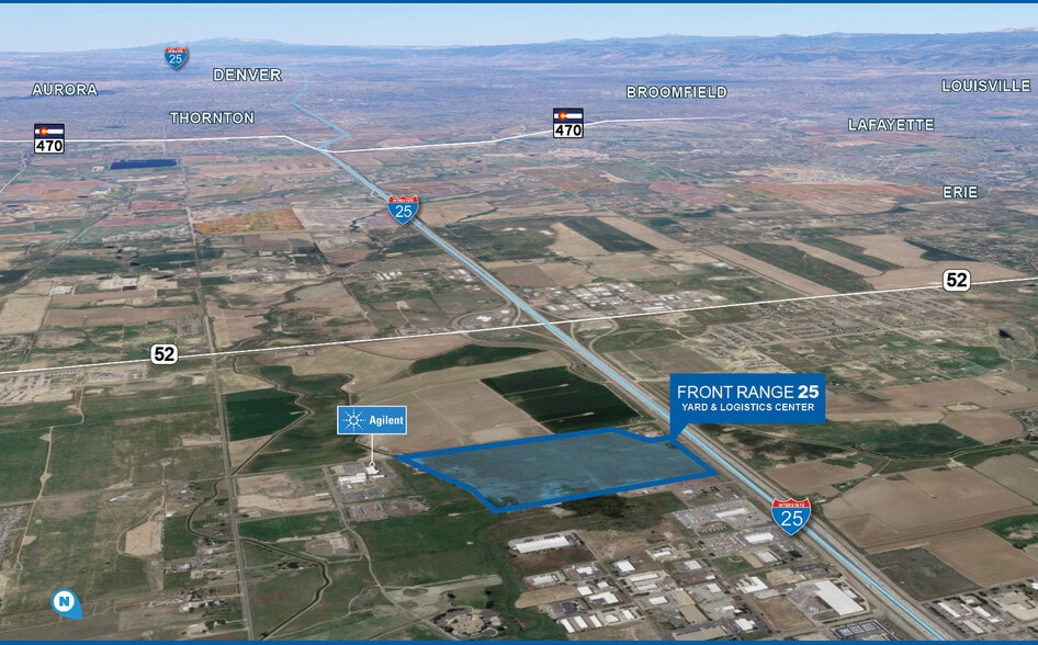 NEC Tipple Parkway & I-25 Frontage Road East, Frederick, CO for sale - Aerial - Image 3 of 4