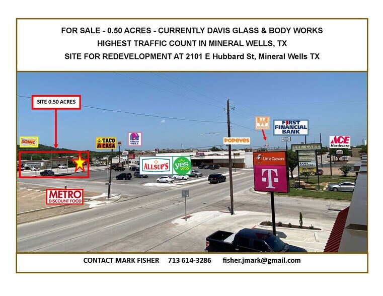 2101 E Hubbard St, Mineral Wells, TX 76067 Davis Auto Between Sonic