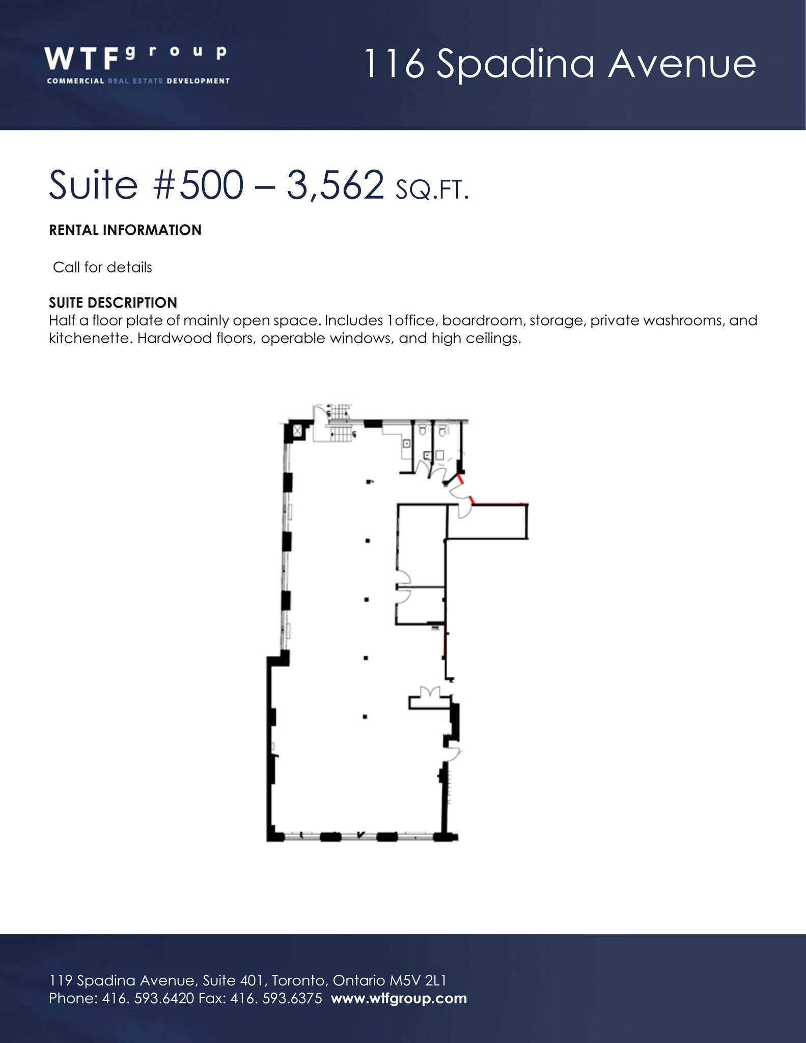 116 Spadina Ave, Toronto, ON for lease Site Plan- Image 1 of 5