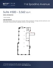 116 Spadina Ave, Toronto, ON for lease Site Plan- Image 1 of 5