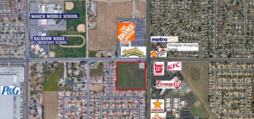 Iris Ave. & Perris Blvd., Moreno Valley, CA for lease - Aerial - Image 3 of 5