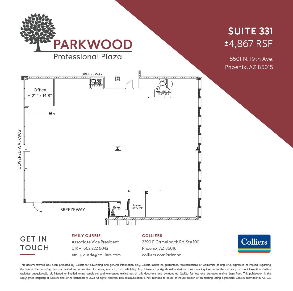 5501 N 19th Ave, Phoenix, AZ for lease Floor Plan- Image 1 of 1