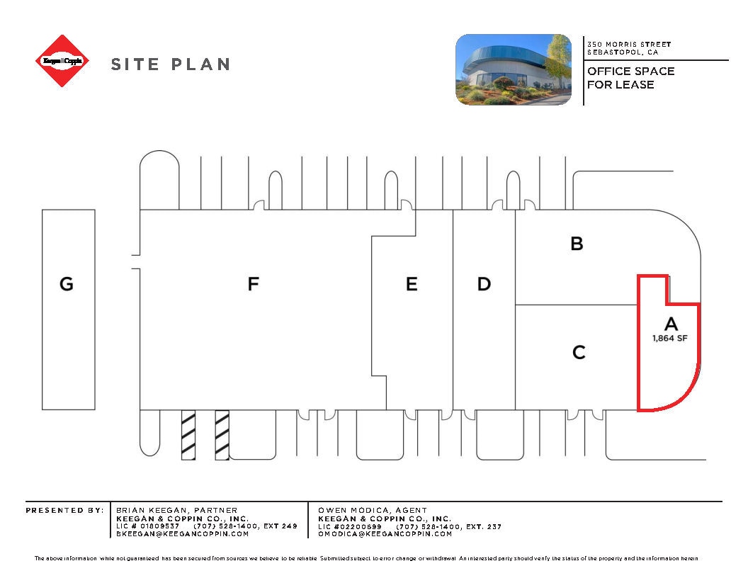 350 Morris St, Sebastopol, CA for lease Site Plan- Image 1 of 6