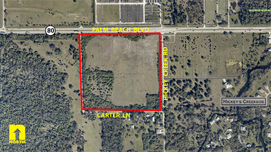 SR 80 & Carter Ln, Fort Myers, FL - AERIAL  map view - Image1