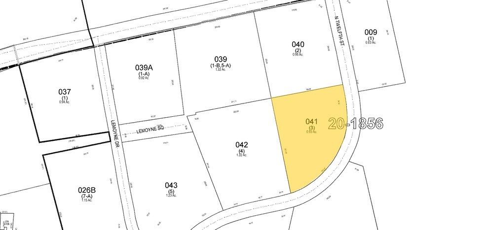 645 N 12th St, Lemoyne, PA for sale - Plat Map - Image 1 of 1