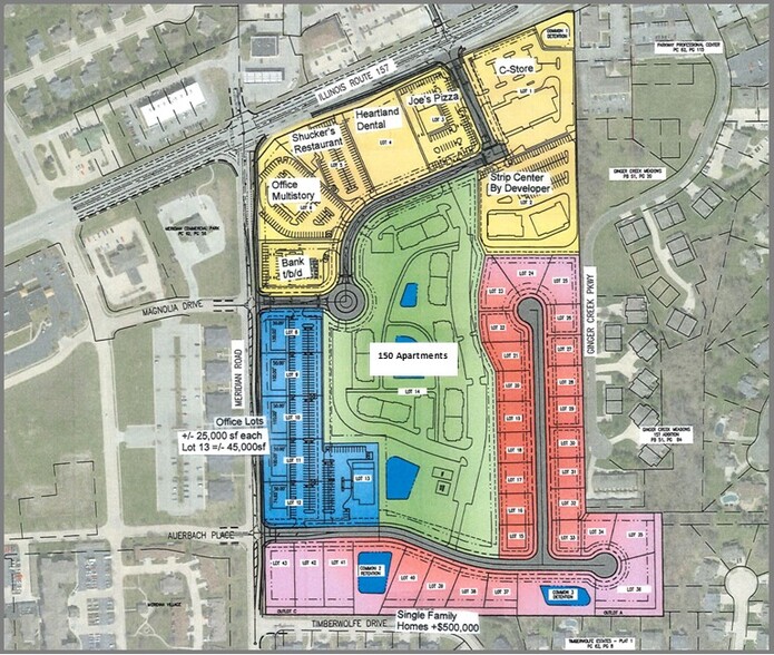 481 Meridian Rd, Glen Carbon, IL for sale - Site Plan - Image 1 of 7