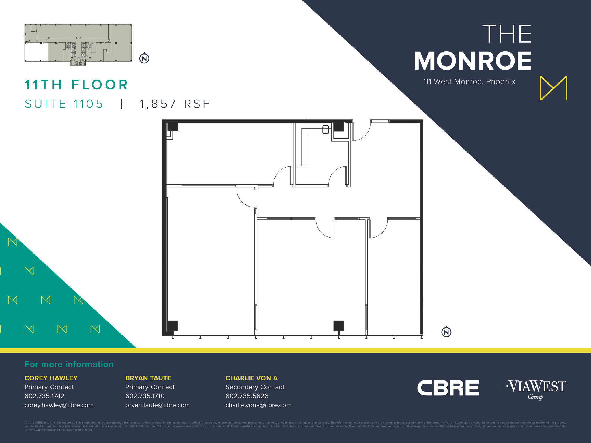 111 W Monroe St, Phoenix, AZ for sale Floor Plan- Image 1 of 1