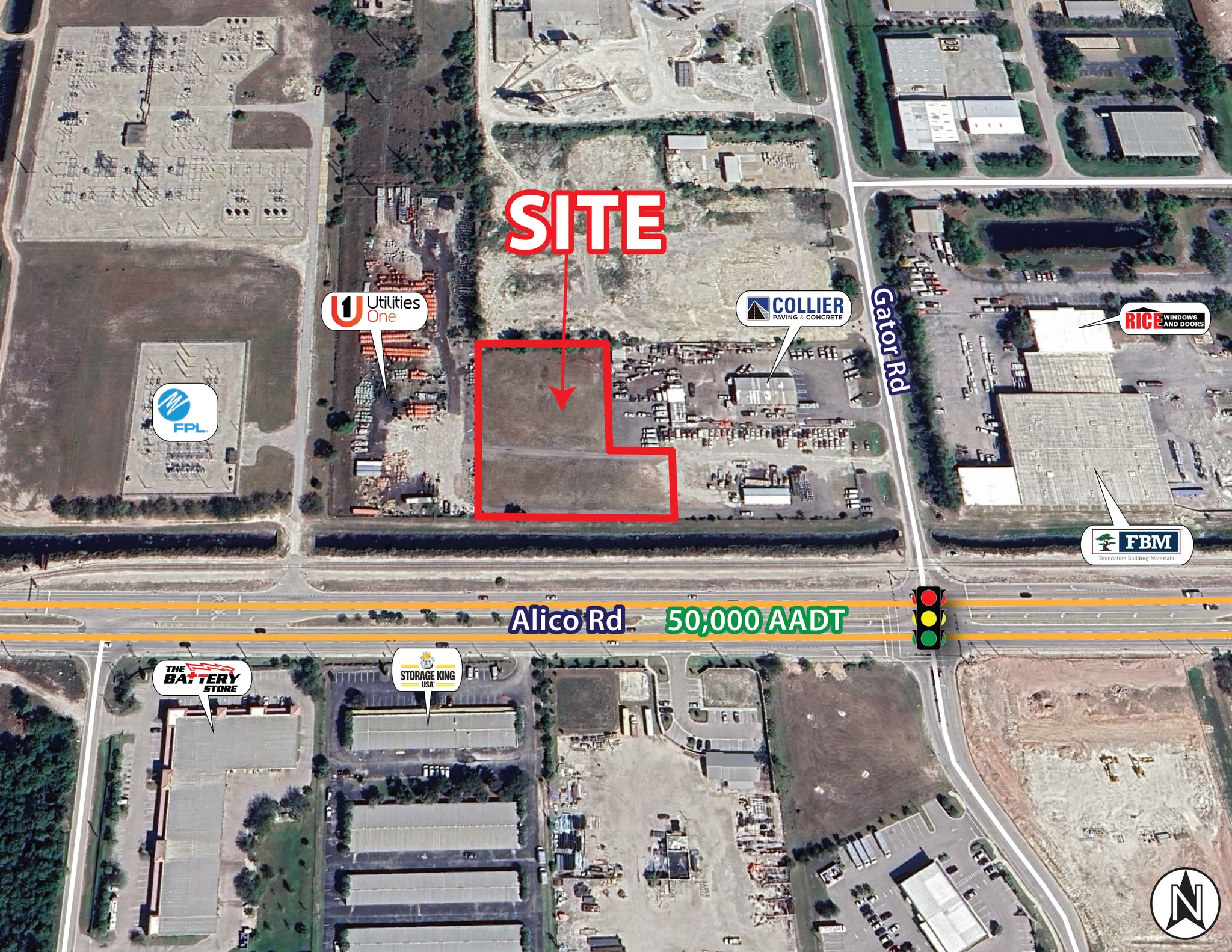 16940 Gator Rd, Fort Myers, FL for lease Aerial- Image 1 of 4