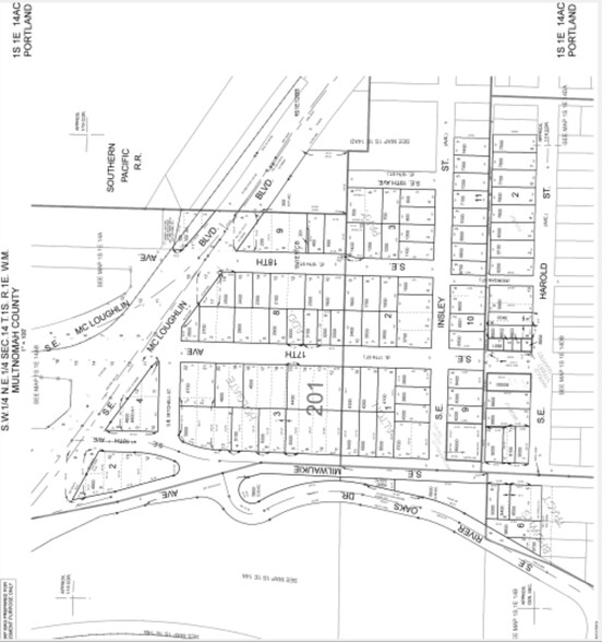 5035 SE McLoughlin Blvd, Portland, OR for lease - Plat Map - Image 2 of 6