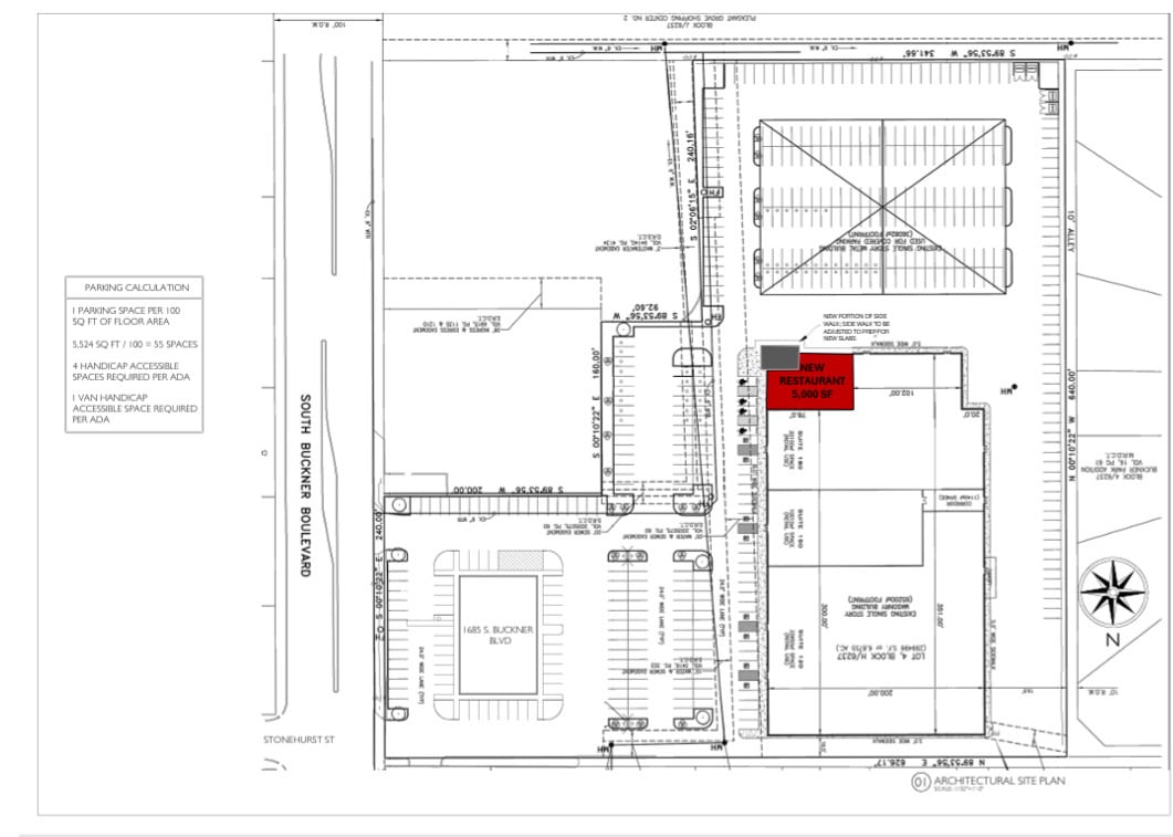 1639 S Buckner Blvd, Dallas, TX for lease Site Plan- Image 1 of 1