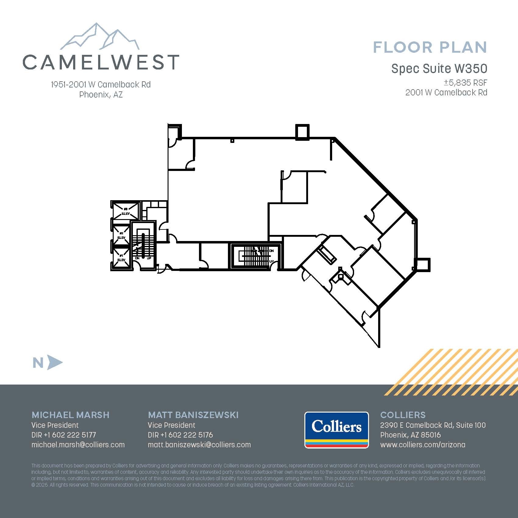 2001 W Camelback Rd, Phoenix, AZ for lease Floor Plan- Image 1 of 1