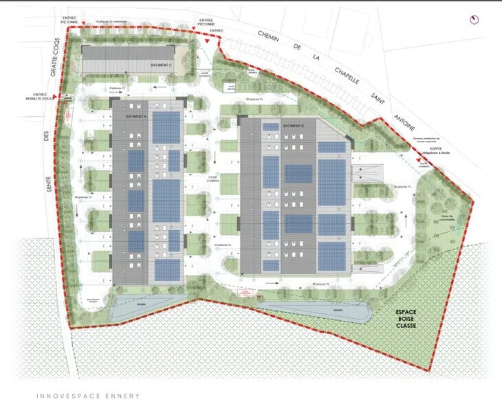 53 chemin de la Chapelle Saint-Antoine, Ennery for sale - Site Plan - Image 1 of 1