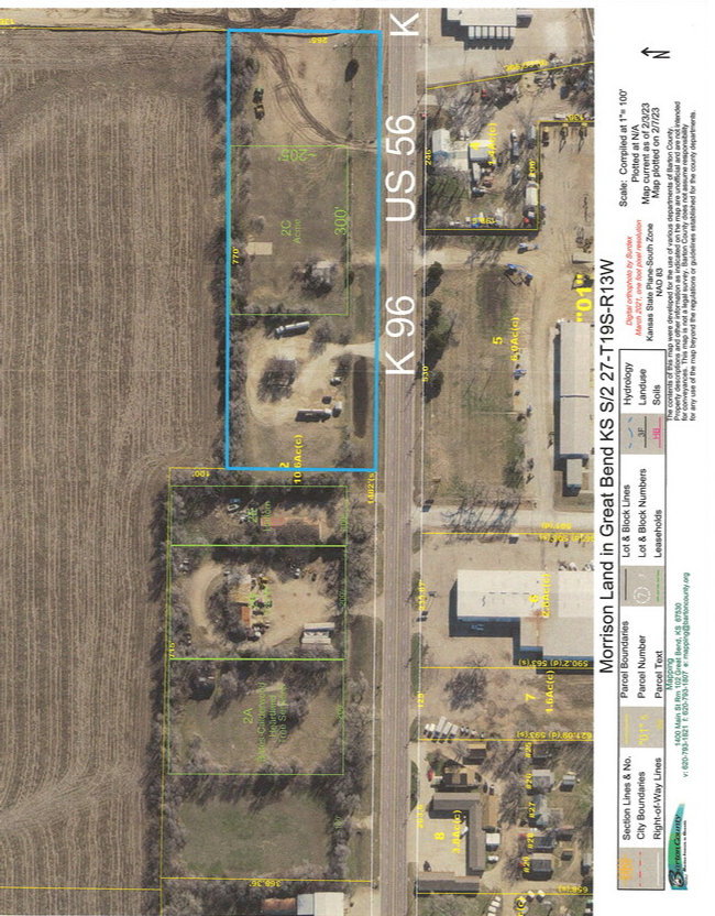 306 10 St, Great Bend, KS for sale Aerial- Image 1 of 3