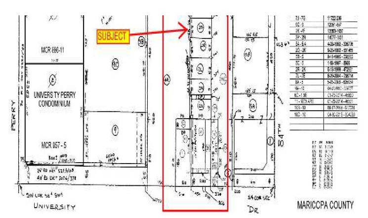 1986 E University Dr, Tempe, AZ for sale - Plat Map - Image 2 of 2