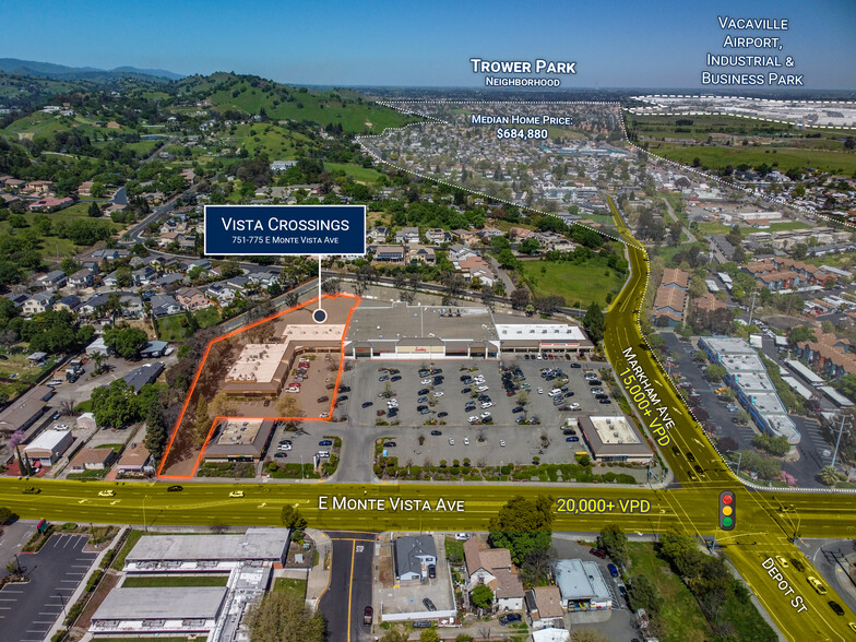 751-775 E Monte Vista Ave, Vacaville, CA for sale - Building Photo - Image 1 of 8