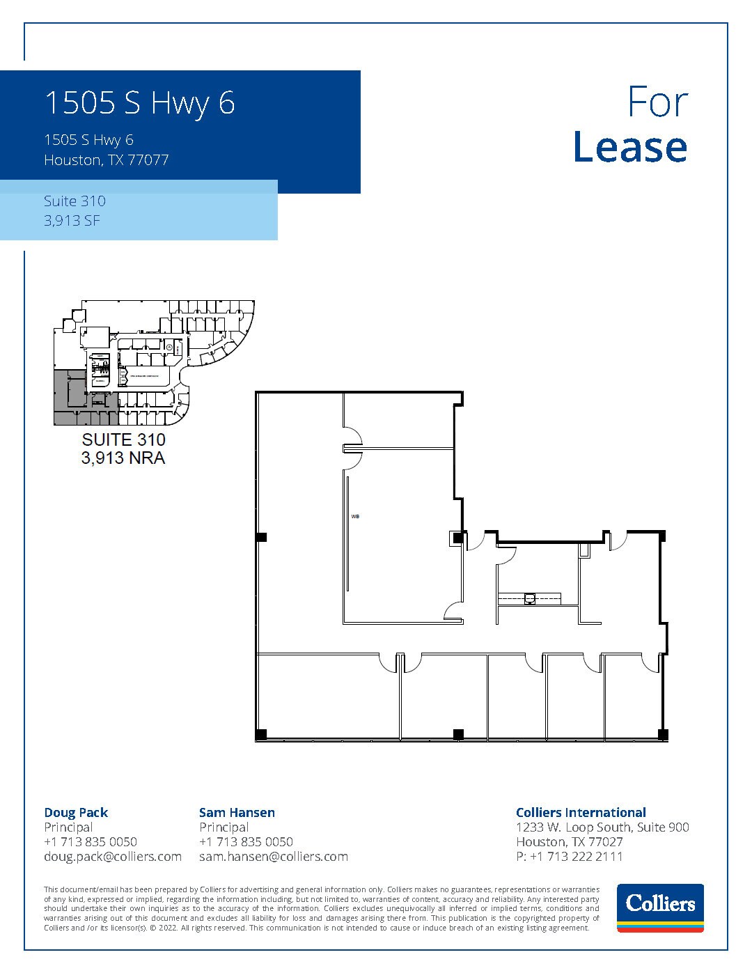 1505 S Hwy 6, Houston, TX for lease Floor Plan- Image 1 of 1