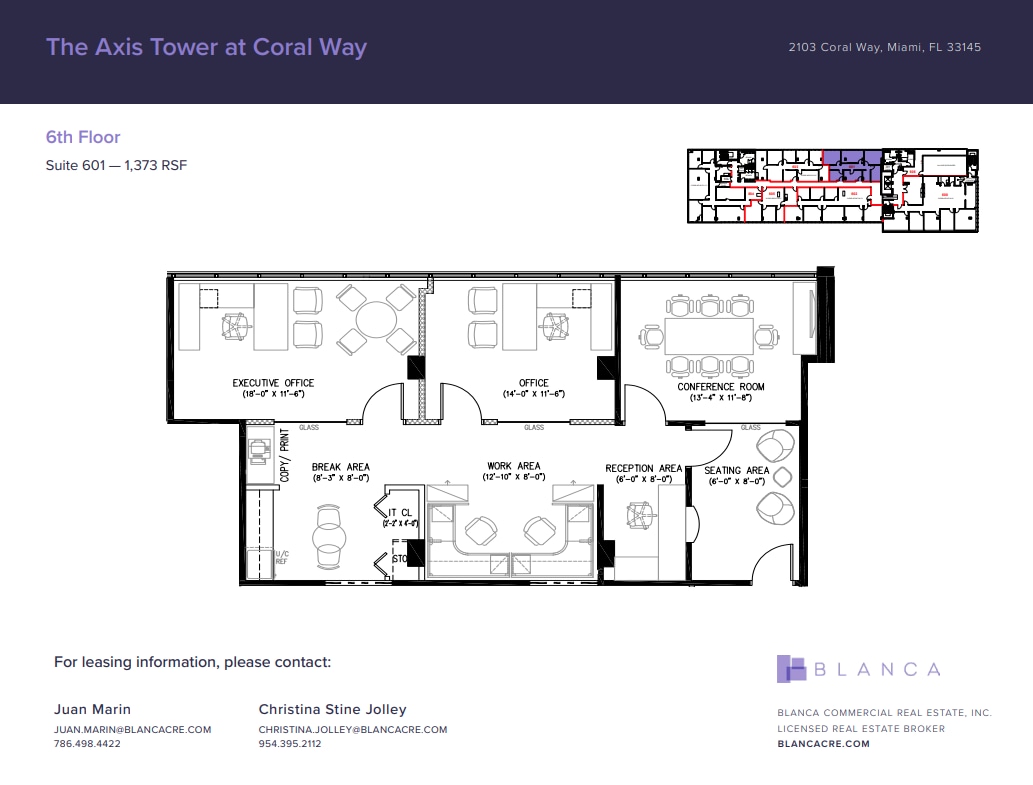 2103 Coral Way, Miami, FL for lease Floor Plan- Image 1 of 1
