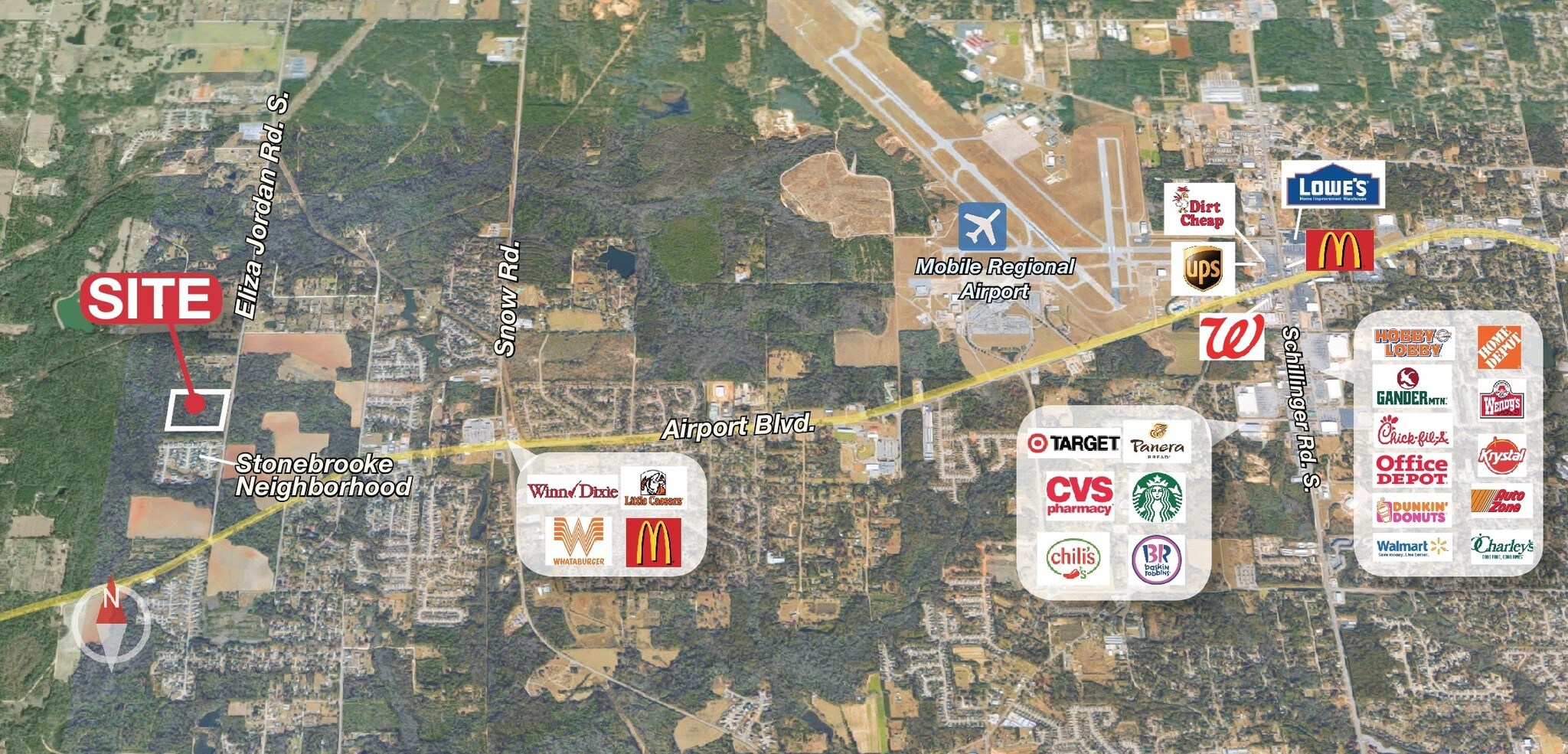 Eliza Jordan Rd, Mobile, AL 36608 34 AC Development Site