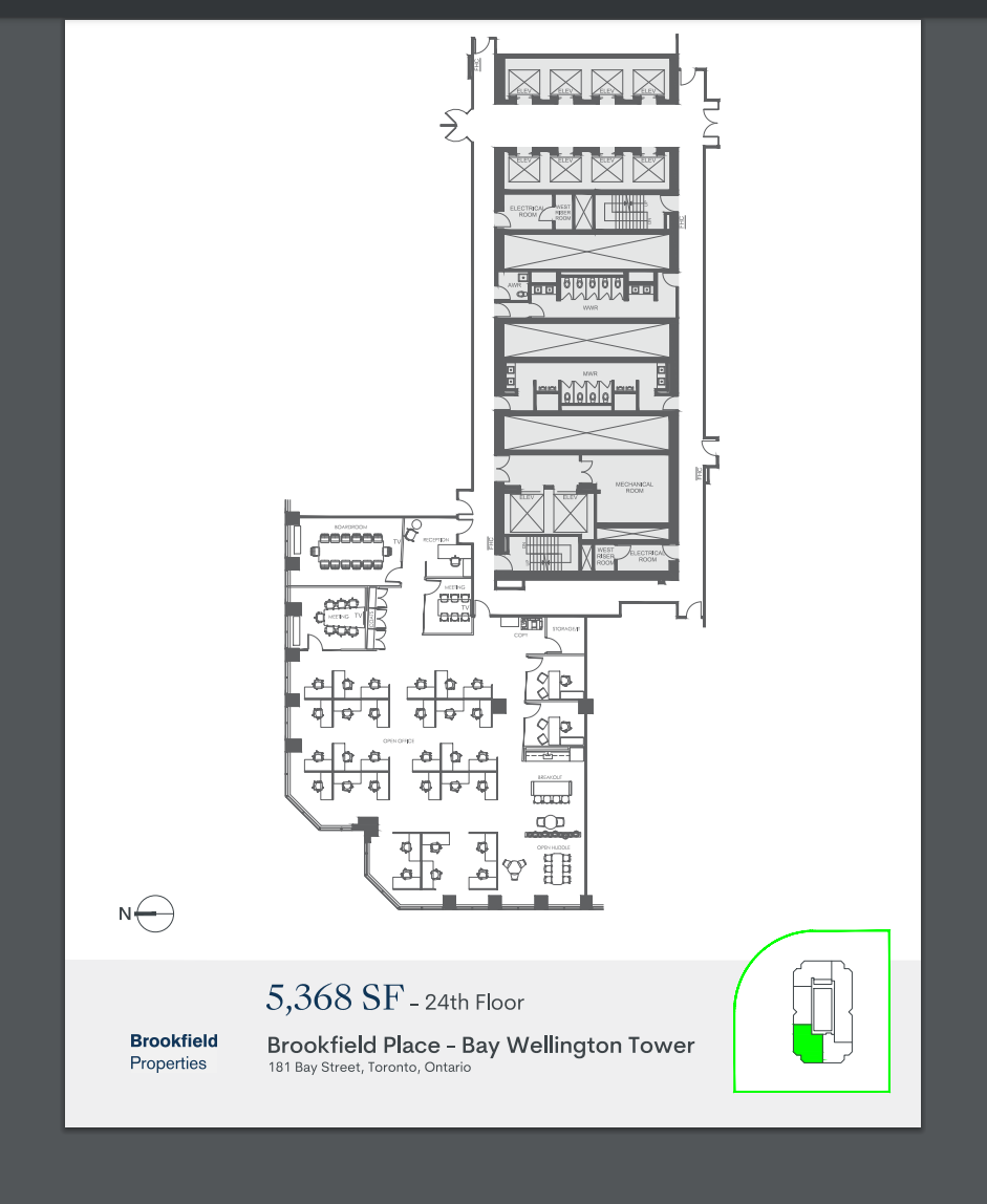 181 Bay St, Toronto, ON for lease Floor Plan- Image 1 of 1