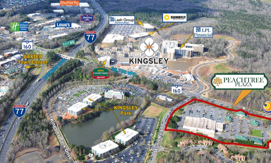 302-310 Springcrest Dr, Fort Mill, SC for lease - Aerial - Image 3 of 5