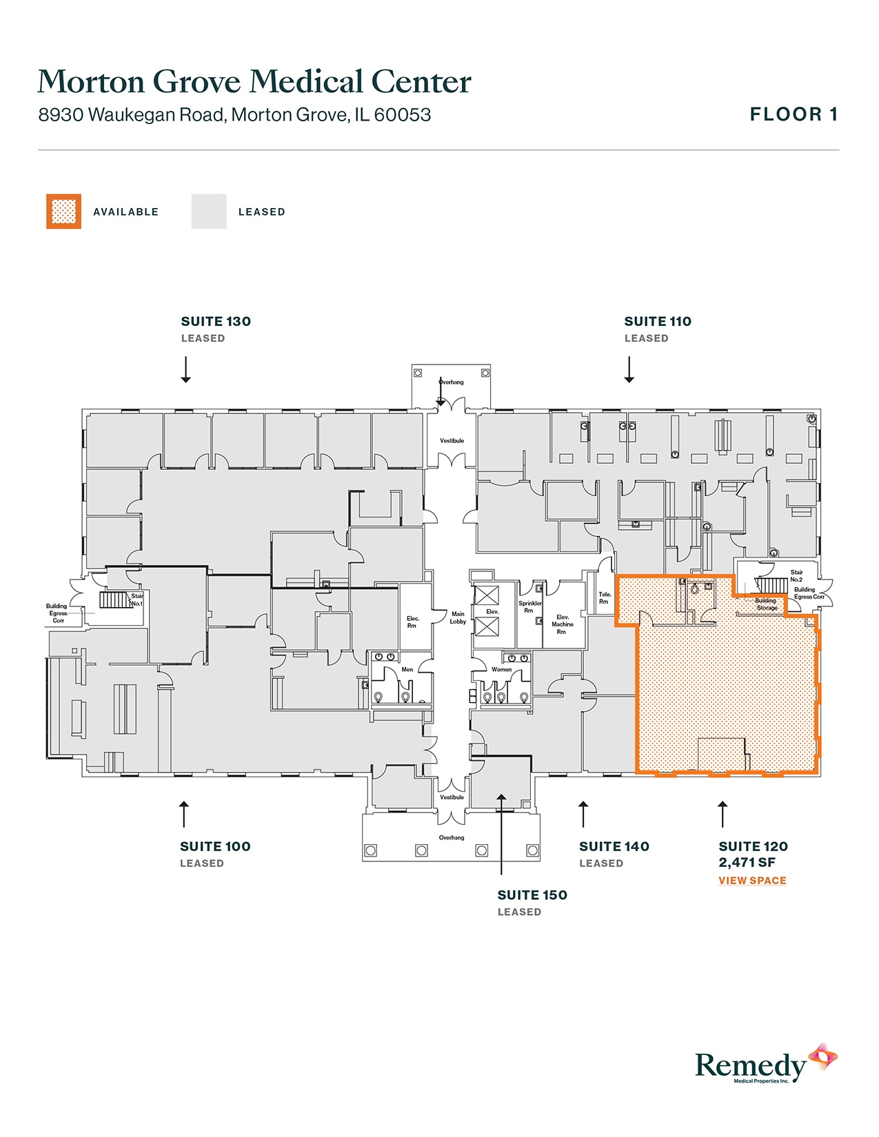 8930 Waukegan Rd, Morton Grove, IL for lease Floor Plan- Image 1 of 1
