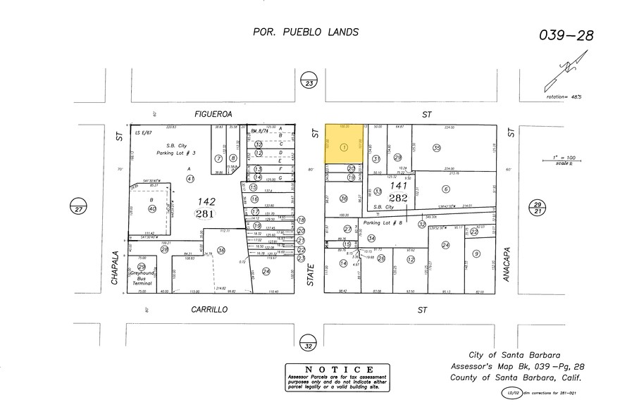 8 E Figueroa St, Santa Barbara, CA for lease - Plat Map - Image 3 of 3