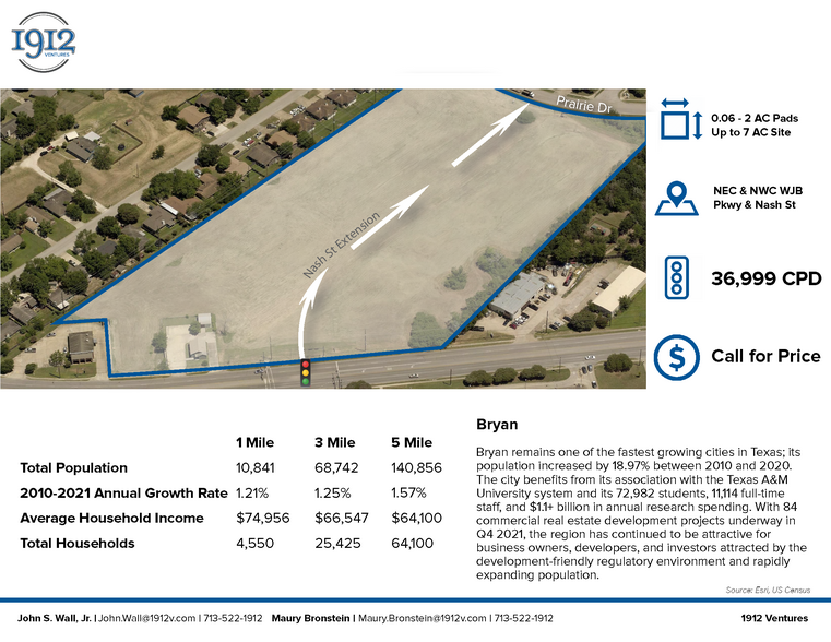 2104 E Wm J Bryan Pky, Bryan, TX for sale - Aerial - Image 3 of 6