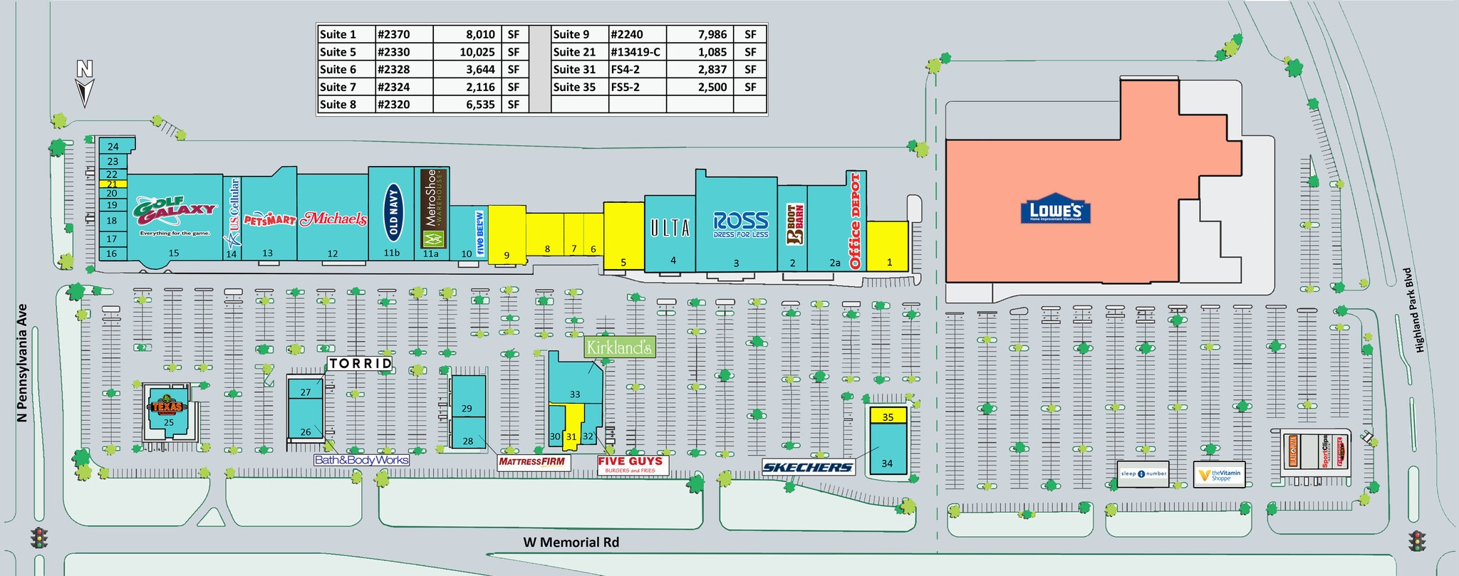 2300 W Memorial Rd, Oklahoma City, OK for lease Site Plan- Image 1 of 1