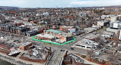 1117A Kensington Cres NW, Calgary, AB - Aerial  map view