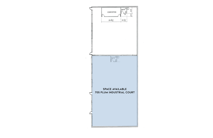 700-745 Plum Industrial Ct, Pittsburgh, PA for lease - 705 PIC Floorplan - Image 1 of 1