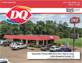 Former Dairy Queen - Drive-Thru Fast Food/QSR - Drive Through Restaurant