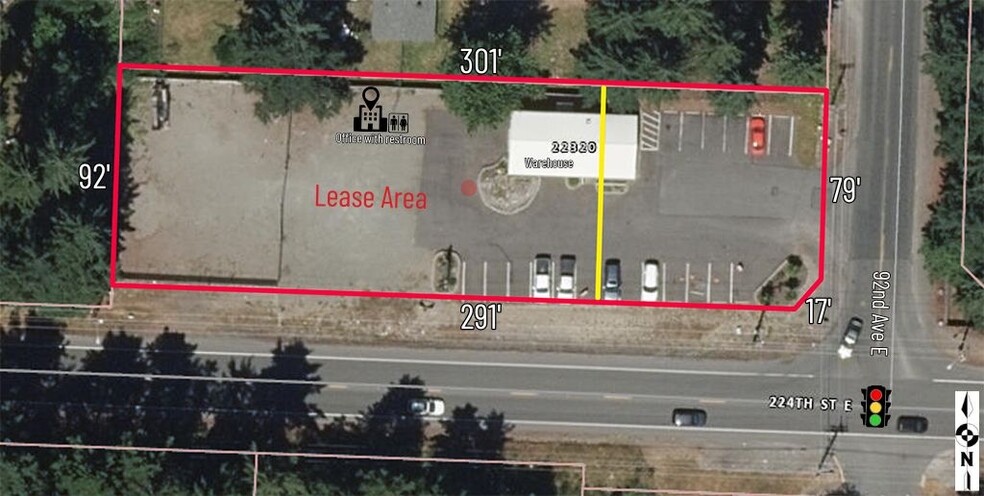 22320 92nd Ave E, Graham, WA for lease - Aerial - Image 1 of 9