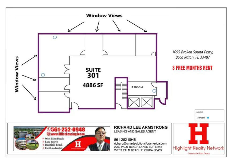 1095 Broken Sound Pky, Boca Raton, FL for lease Floor Plan- Image 1 of 4