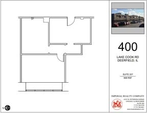 400 Lake Cook Rd, Deerfield, IL for lease Floor Plan- Image 1 of 4