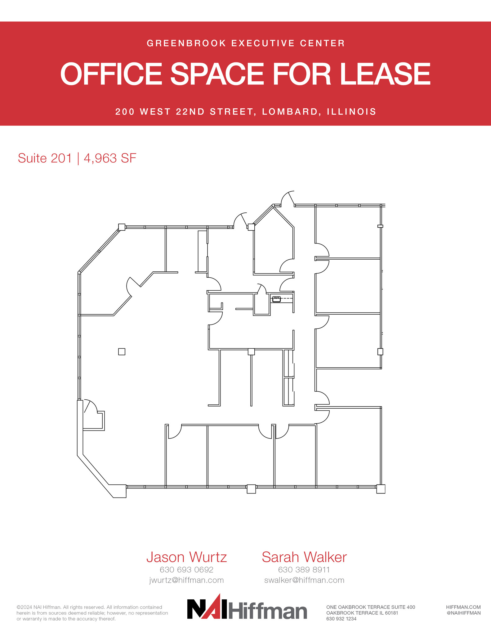 200 W 22nd St, Lombard, IL for lease Floor Plan- Image 1 of 1