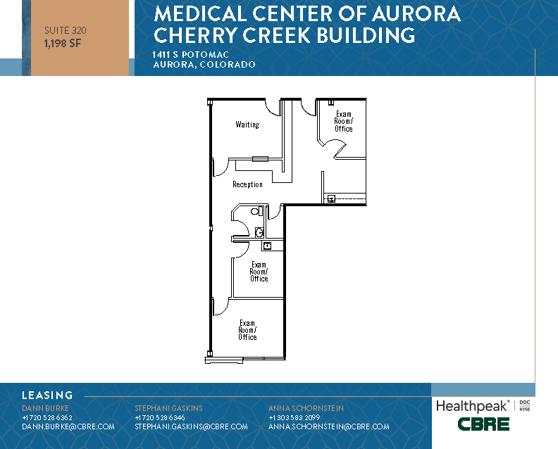 1411 S Potomac St, Aurora, CO for lease Floor Plan- Image 1 of 1