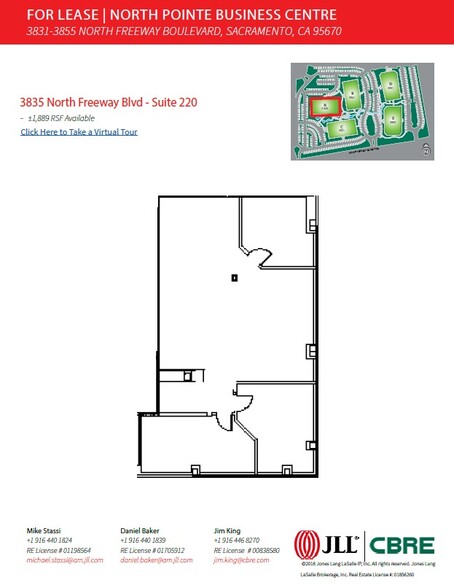 3835 N Freeway Blvd, Sacramento, CA for sale - Floor Plan - Image 1 of 1