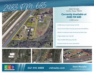 More details for 2483 Farm to Market 685, Hutto, TX - Land for Sale