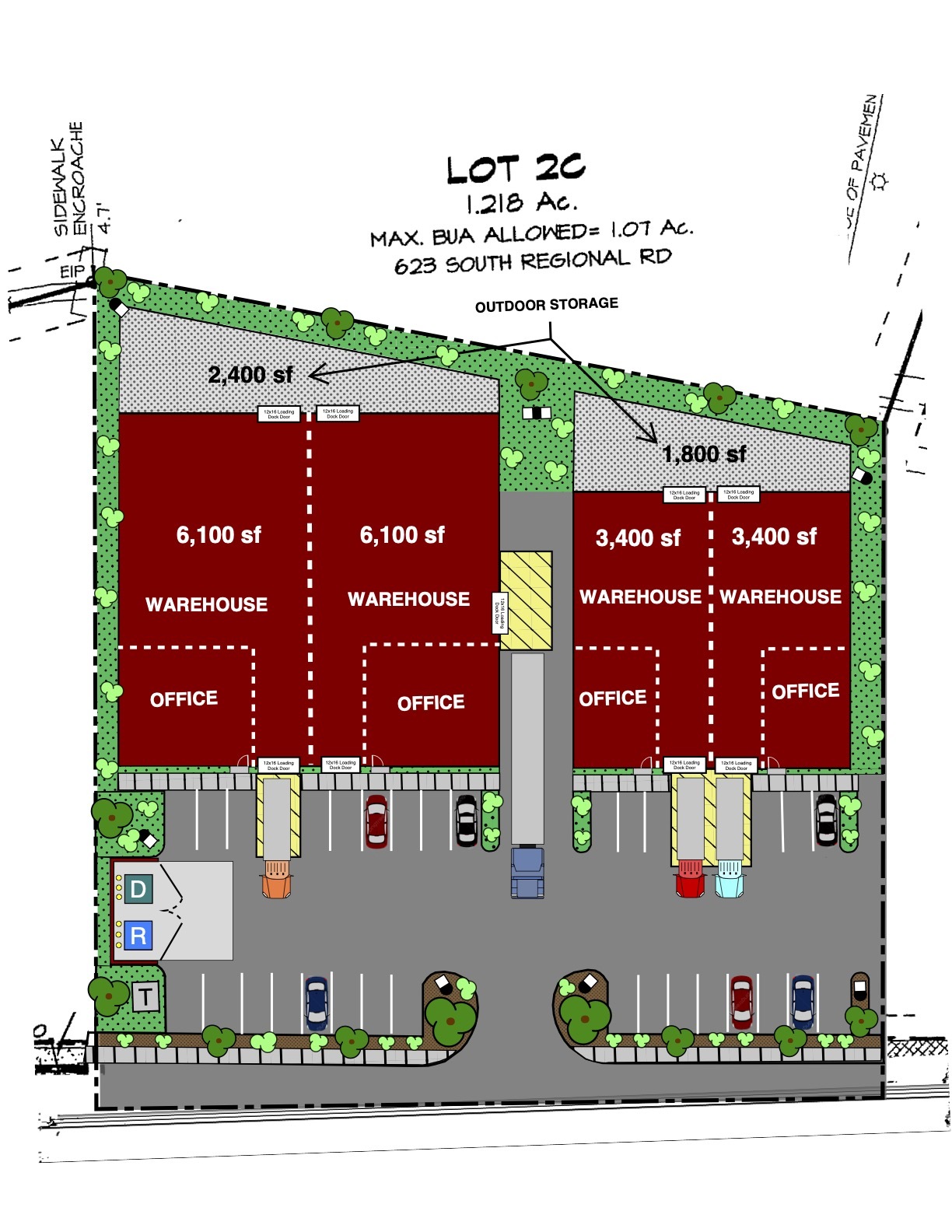 623 S Regional Rd, Greensboro, NC for lease Site Plan- Image 1 of 2