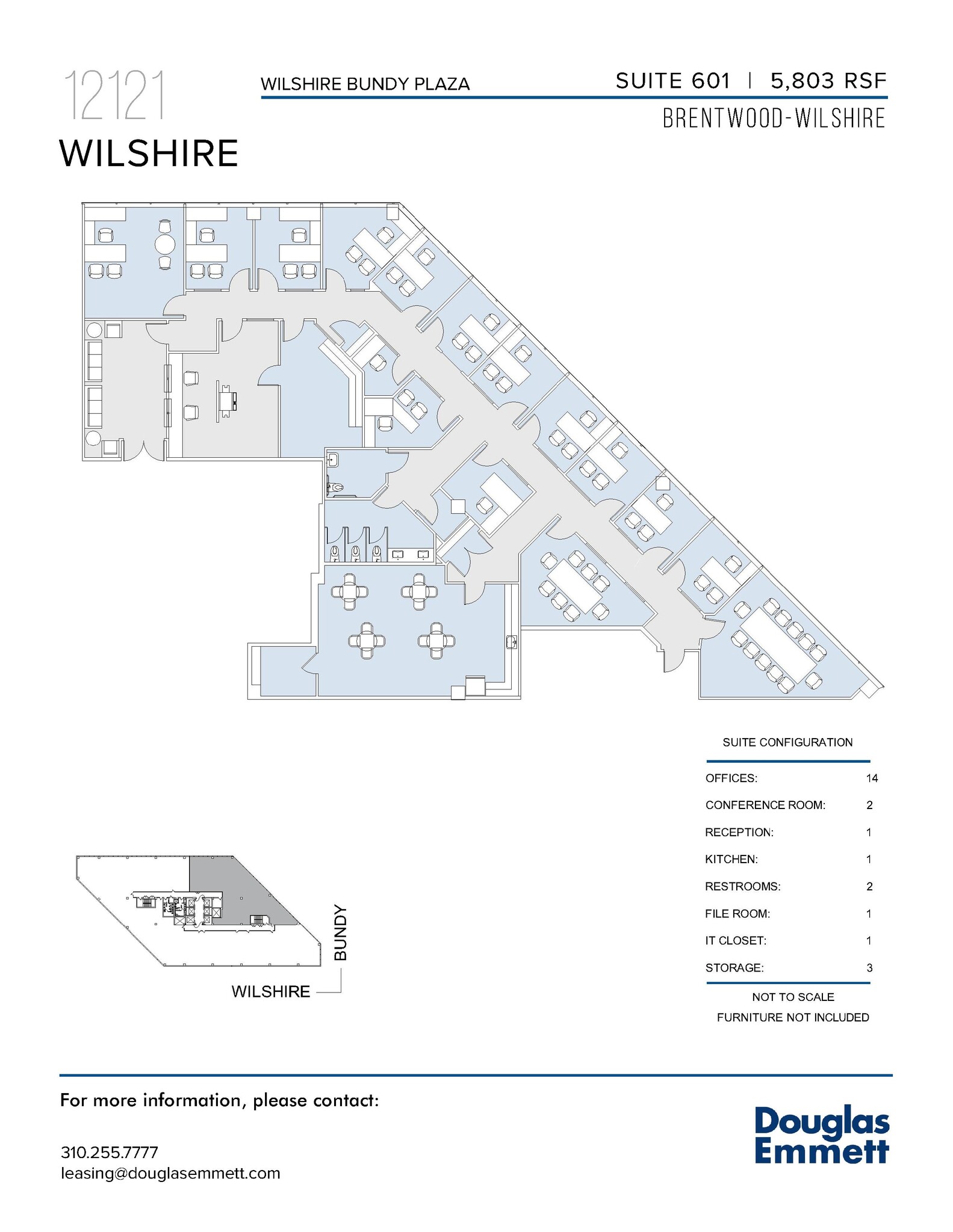 12121 Wilshire Blvd, Los Angeles, CA for lease Floor Plan- Image 1 of 1