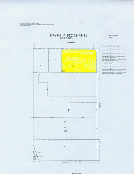 1400 S Wolf Rd, Wheeling, IL for lease - Plat Map - Image 2 of 9