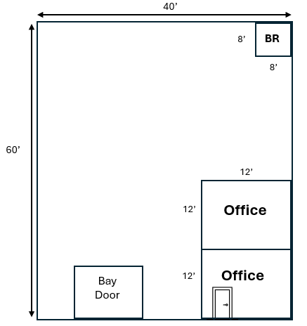 13045 Harmon Rd, Fort Worth, TX for lease Floor Plan- Image 1 of 4