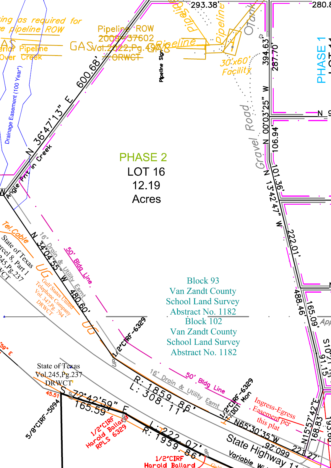 Hwy 114, Boyd, TX for sale Plat Map- Image 1 of 1